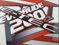Evinrude 200HP E-tec HO Outboard Decal Kit